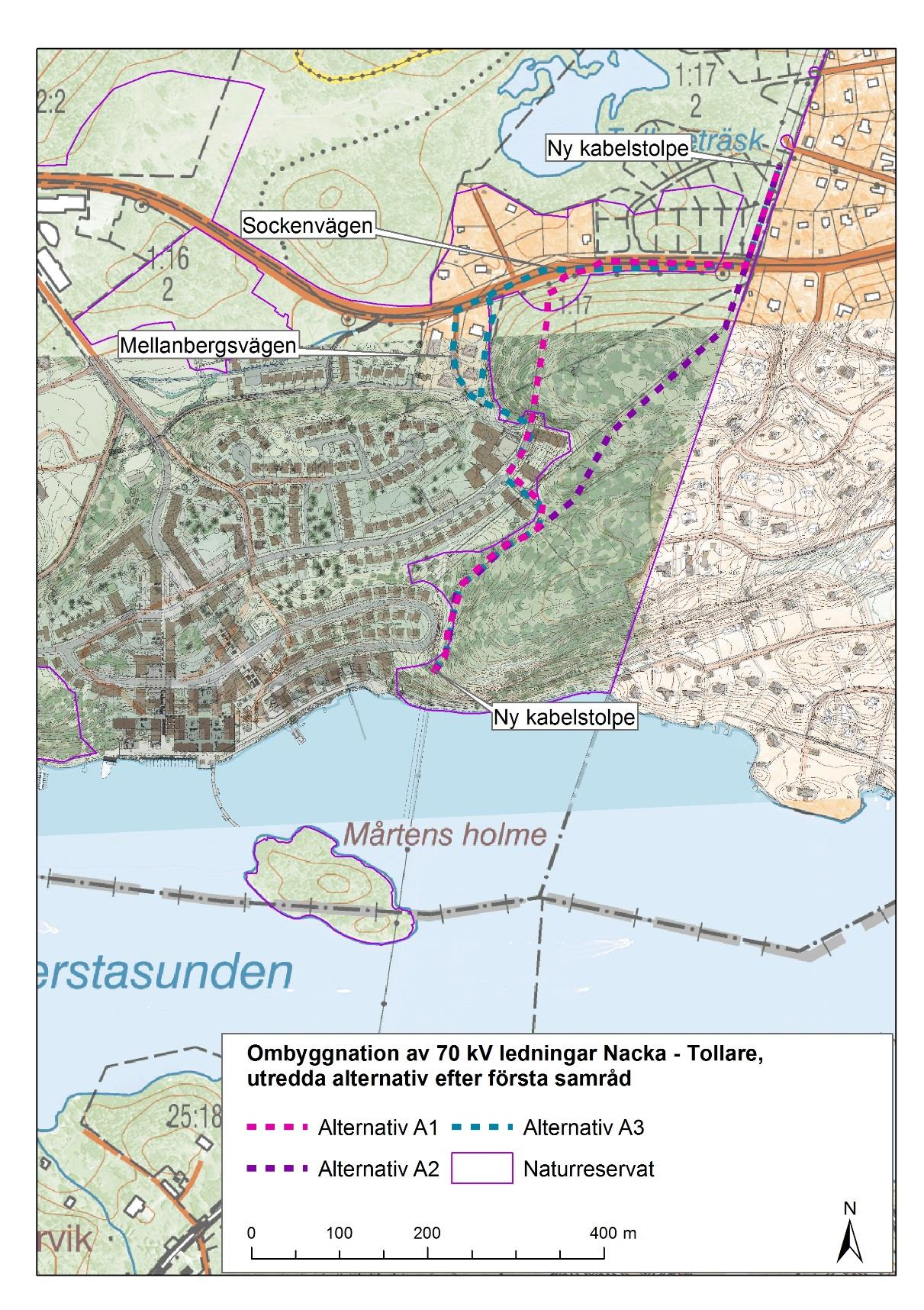 3.3 Utredda alternativ efter det första samrådet Figur 4.