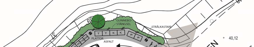 29 Planbeskrivning Återvinningsstation 4 (6) lastbilsparkering vid Sarvträsk ANTAGANDEHANDLING Illustrationsvy över den del av planförslaget som omfattar återvinningsstationen.