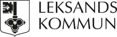 1(2) Plats och tid Kommunhuset i Leksand, Torget 5, kl. 13.00-15.