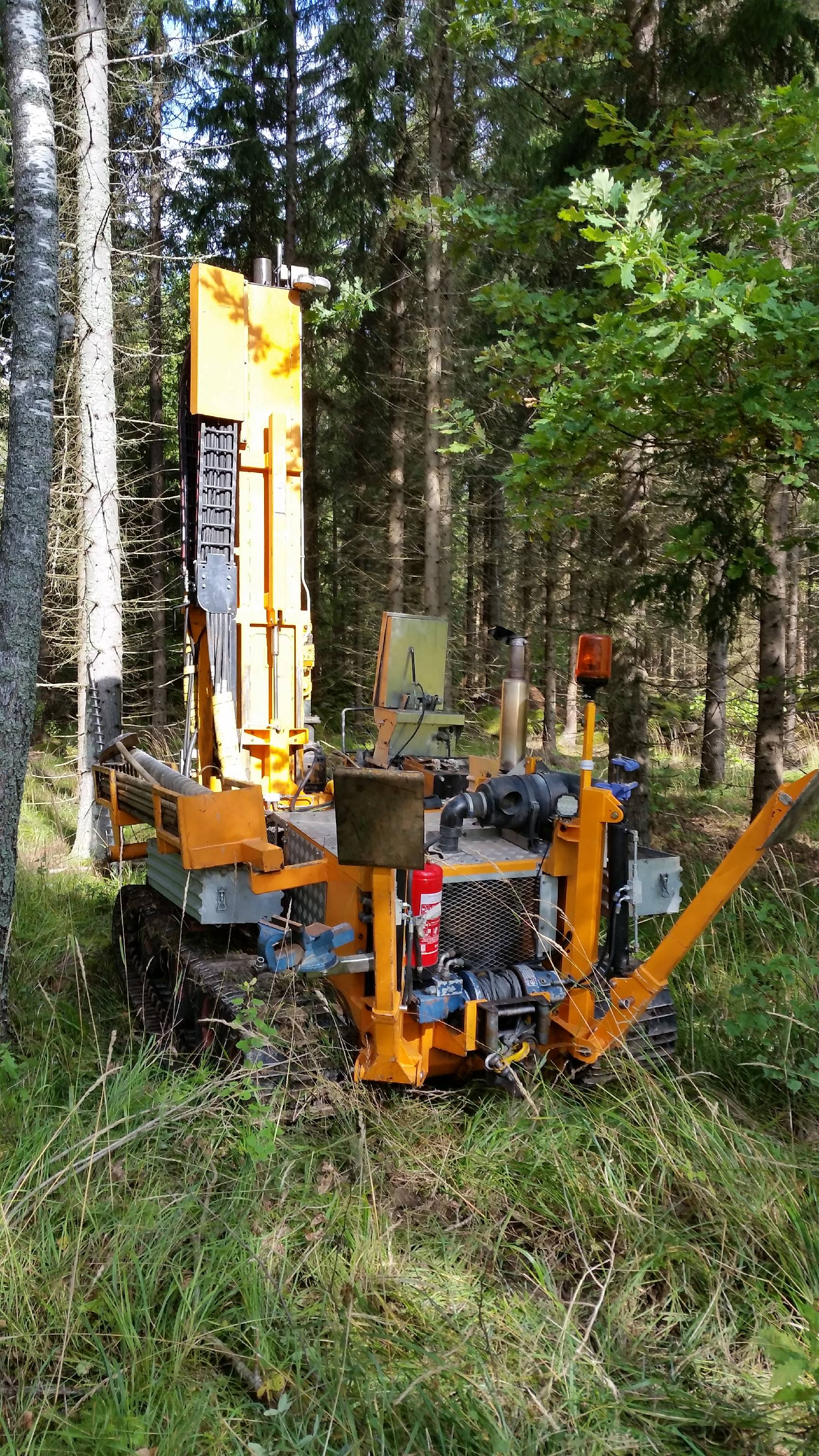 borrpunkter med RTK-GPS inom område 2 i den