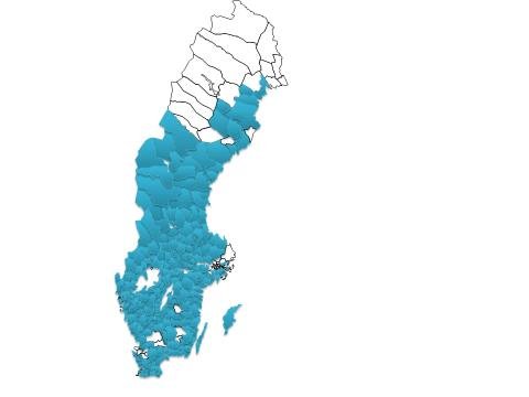 9 (41) Figur 1. Samordningsförbundens spridning över landet Samordningsförbundens spridning över landet framgår av kartan. De största luckorna finns i Norrland och i Stockholmsregionen.