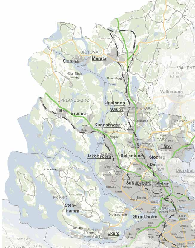 11 Väg 859, Märstastråket Bygga gång- och cykelväg och en lösning på trafiksäkerheten i korsningen. Märstastråket är ett cirka 39 kilometer långt cykelstråk mellan Stockholm och Märsta.