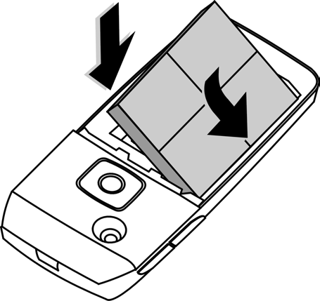 Detta fenomen försvinner av sig självt inom tio minuter. Sätta i SIM-kort/batteri Från operatören får du ett SIM-kort där all viktig information om ditt abonnemang finns sparad.