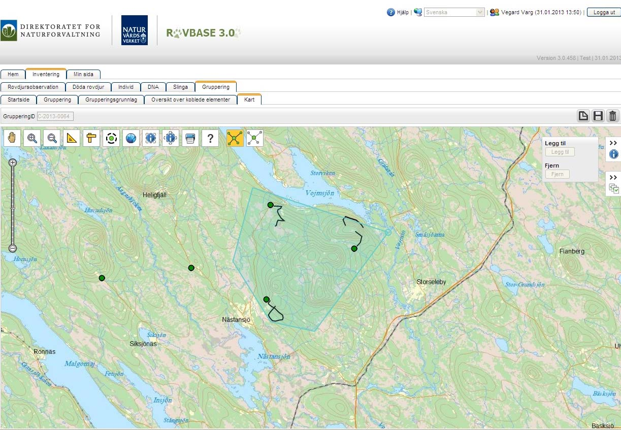 Steg 7: Välj observationer som ska ingå i grupperingen 1. Välj verktyget Redigera gruppering. 2.