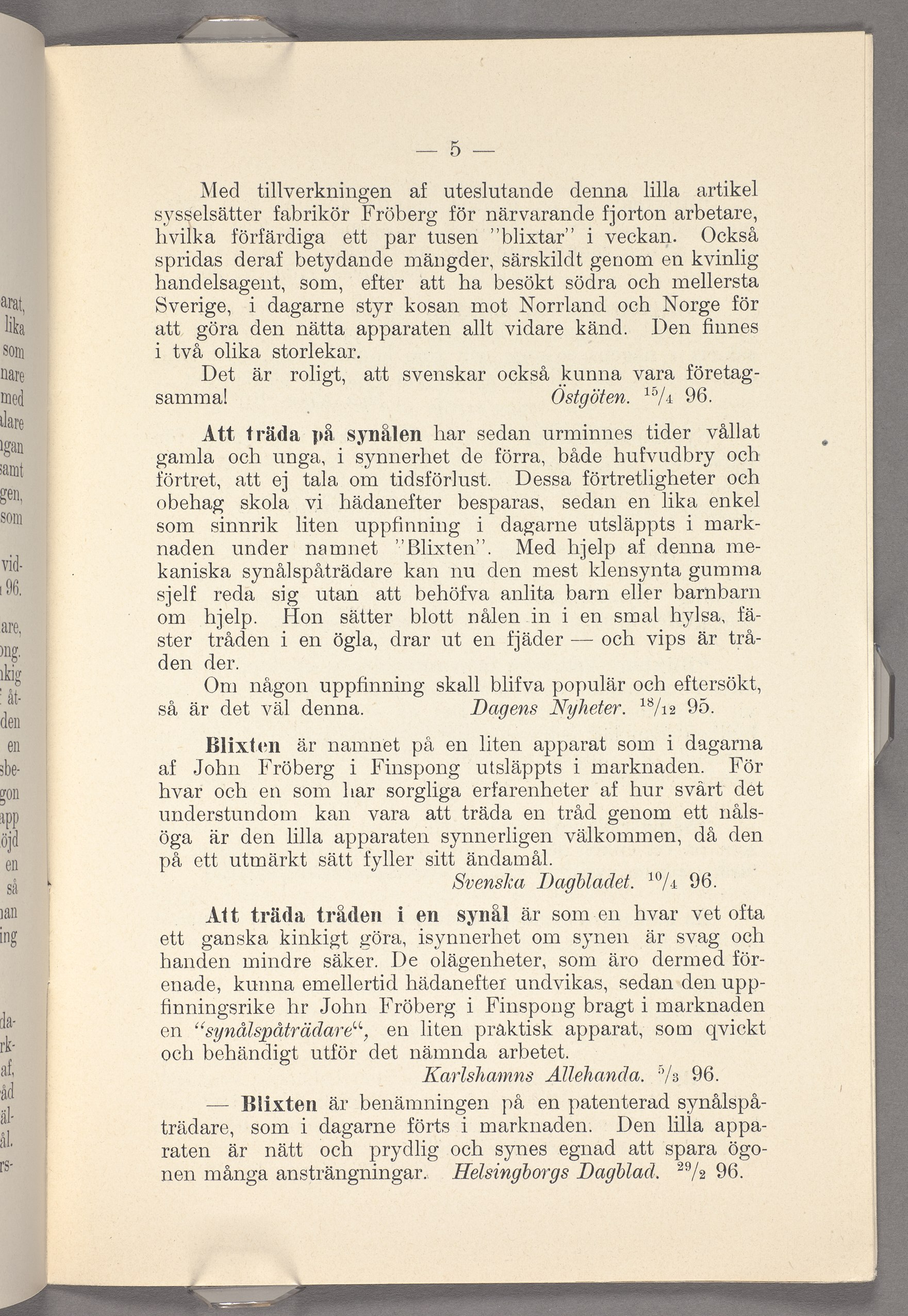 la t) lika som nare med Llare lgall samt gen. som Vid- 1 96. mg. ikig? åt- den abe- gon l y l i.,.mv Öga är den lilla apparaten synnerligen välkommen, då den r.. wê.