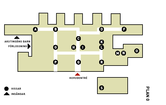 Akut- och katastrofmedicinskt centrum Södersjukhuset 2011 Vägbeskrivning till Prehospitala Centrum, bergrumsanläggning Södersjukhuset Gå in genom huvudentrén, gå rakt fram och sväng vänster till hiss