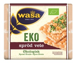 Uppgiftslämnare: Barilla Sverige AB Varumärke: Wasa Artikelbenämning: Storlek: 210g Produktinformation Ingrediensförteckning: Ingredienser: Ekologiskt VETEMJÖL, ekologisk solrosolja, ekologiskt