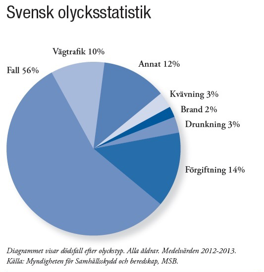 Om inte utvecklingstrenden kan vändas och fallolyckorna bli betydligt färre kommer dessa att förorsaka mycket mänskligt lidande och ökande behov av vård, rehabilitering och bestående hjälpbehov.