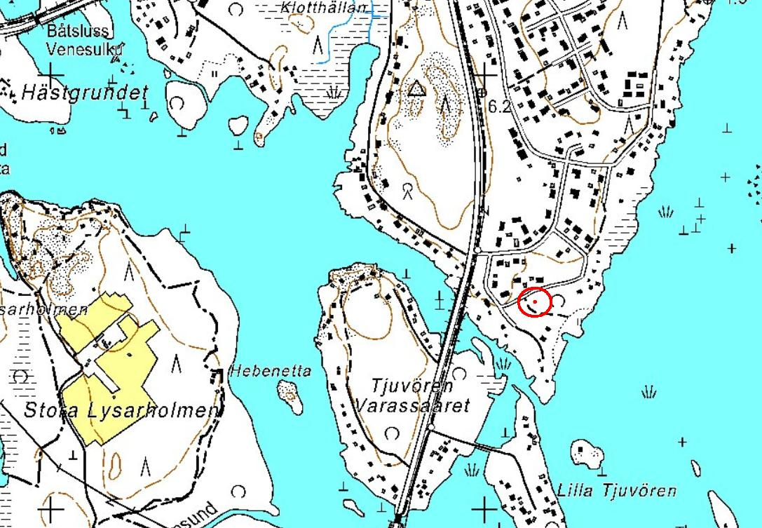 Bilaga 3. Vikarholmens mätstations placering. Vikarholmens mätstation Vikarholmens mätstations placering finns markerad på kartan.