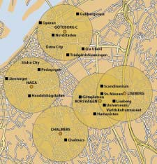 JÄRNVÄGSUTREDNING VÄSTLÄNKEN TRAFIKERING OCH RESANALYS Andel av antalet sysselsatta 40% 35% 34,0% 35,9% 35,5% 35,0% 30,8% 30% 25% 20% 15% 17,0% 16,7% 16,1% 16,5% 13,4% Nollalternativet