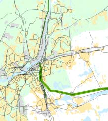 TRAFIKERING OCH RESANALYS JÄRNVÄGSUTREDNING VÄSTLÄNKEN 10 Överflyttning av biltrafik Som tidigare nämnts i kapitel 7.