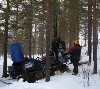 Geokemisk provtagning Den största delen av berggrunden i Sverige överlagras av morän som består av sönderkrossad berggrund transporterad av inlandsisen.