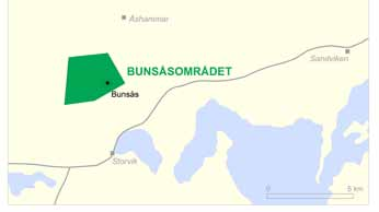 Bunsås Projektet Bunsås är beläget cirka 15 km väster om Sandviken.