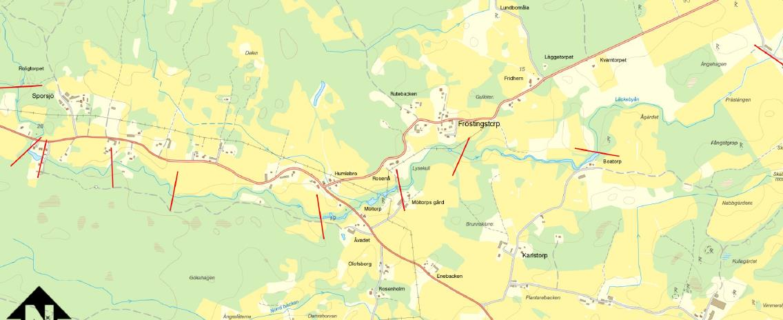 11-19. Ån slingrar sig fram i ett varierat landskap; åkermark, hagmarker och skogsmiljöer. Sträckan innehåller ett tydligt kulturpåverkat vattendrag, på flera platser finns kvarnmiljöer.