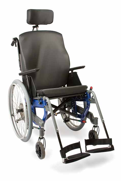 fyller ett stort tomrum i rullstolsvärlden. Med den unika tiltfunktionen är det enkelt att variera sittvinkel och få ett avlastat viloläge utan att behöva byta stol.