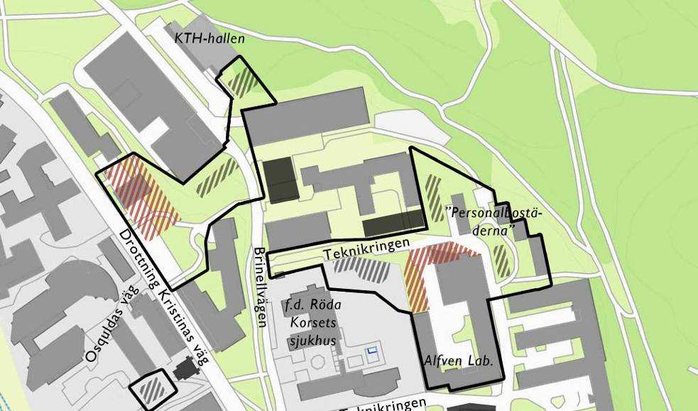 för universitet och högskola. Två av de föreslagna planområdena innehåller även en utveckling av högskolelokaler.