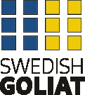 .swedish Goliat frånsäger sig ansvar för person- eller sakskada genom användande av denna product på ett