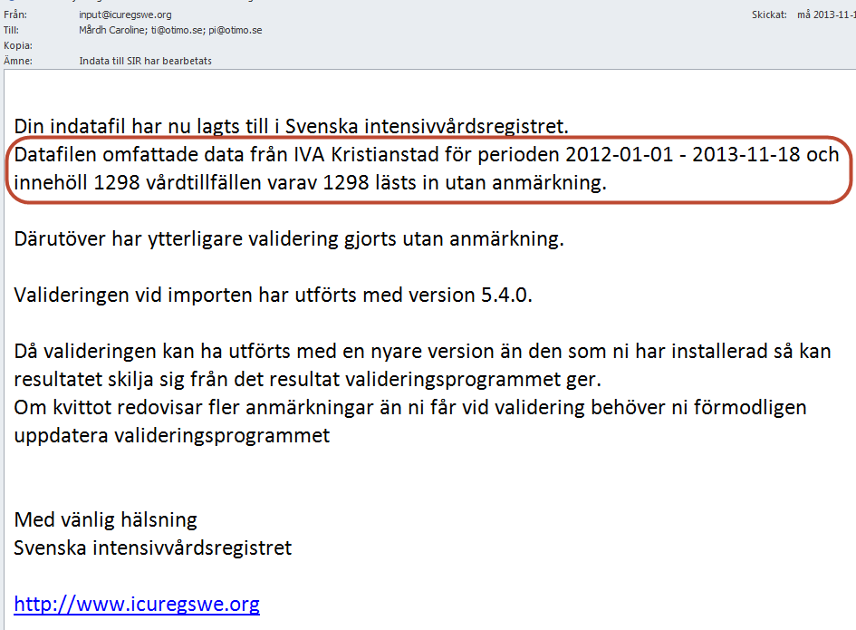 Glöm inte kolla mailkvittona!