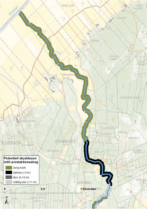 Ekån - Potentiell skyddszon intill
