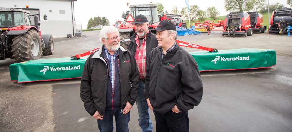 KVERNELAND ETT SJÄLVKLART VAL FÖR BRÖDERNA ANDERSSON Från vänster: Jan Johansson, Ingemar Andersson och Göran Andersson.