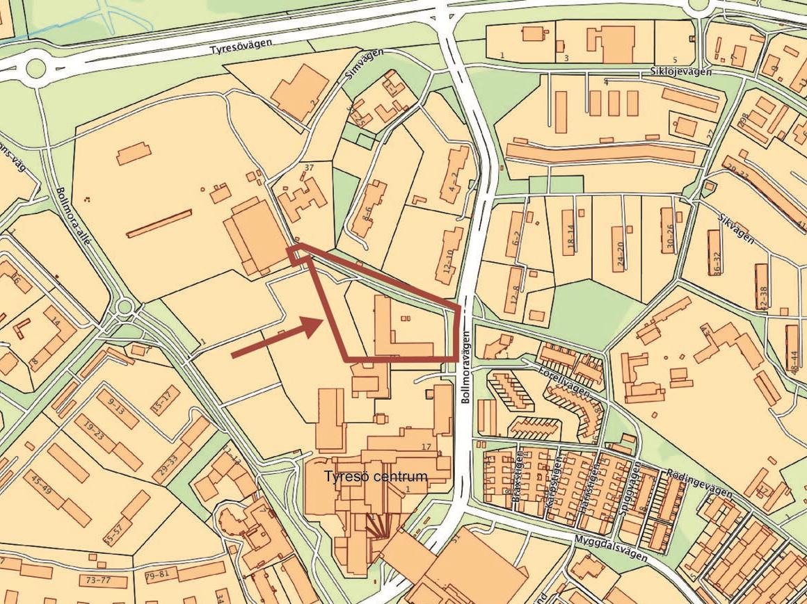 Samhällsbyggnadsförvaltningen Sara Kopparberg, stadsbyggnadschef Samrådshandling september 2015 Dnr 2015 KSM 0290 PLANBESKRIVNING TILLHÖRANDE DETALJPLAN FÖR Norra Tyresö centrum, etapp 2 Del av