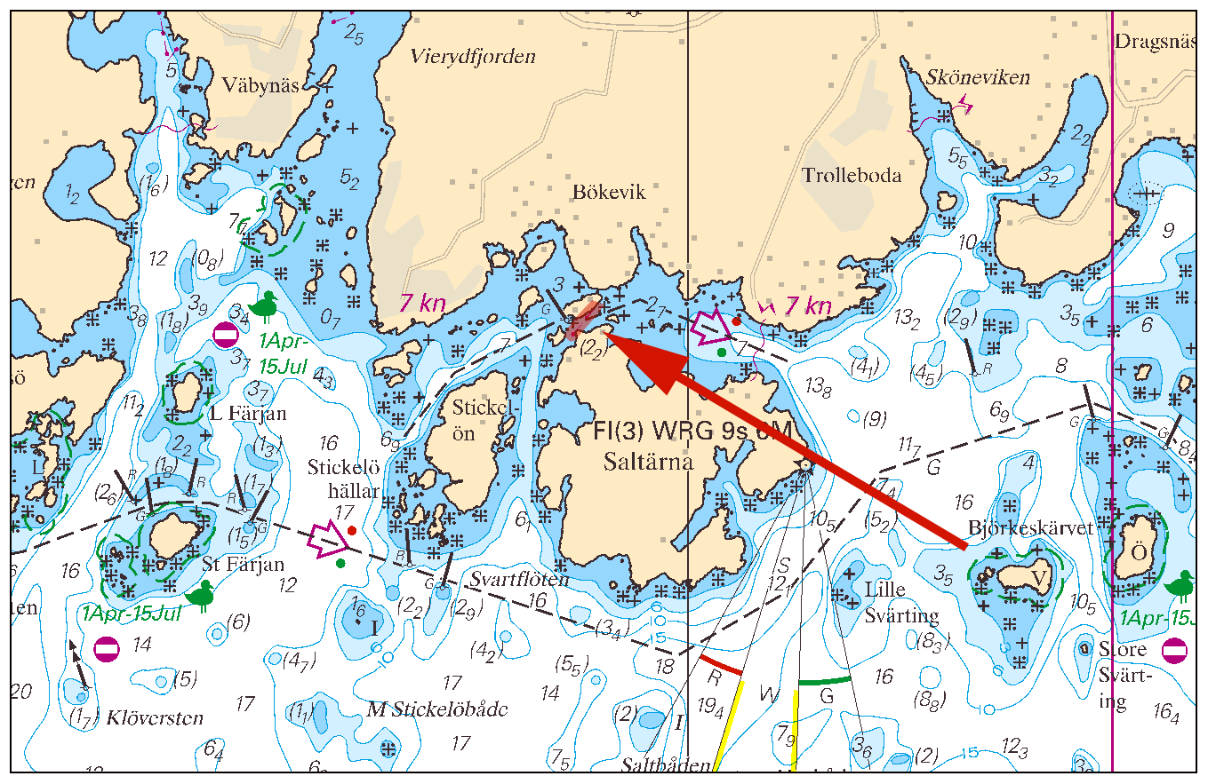 2014-04-24 6 Nr 491 Arbetsområdets södra gräns a) 59-10,93N 17-39,27E Arbetsområdets norra gräns b) 59-13,31N 17-36,52E BSP Mälaren 2014/s30, s31 Sjöfartsverket, Södertälje. Publ.