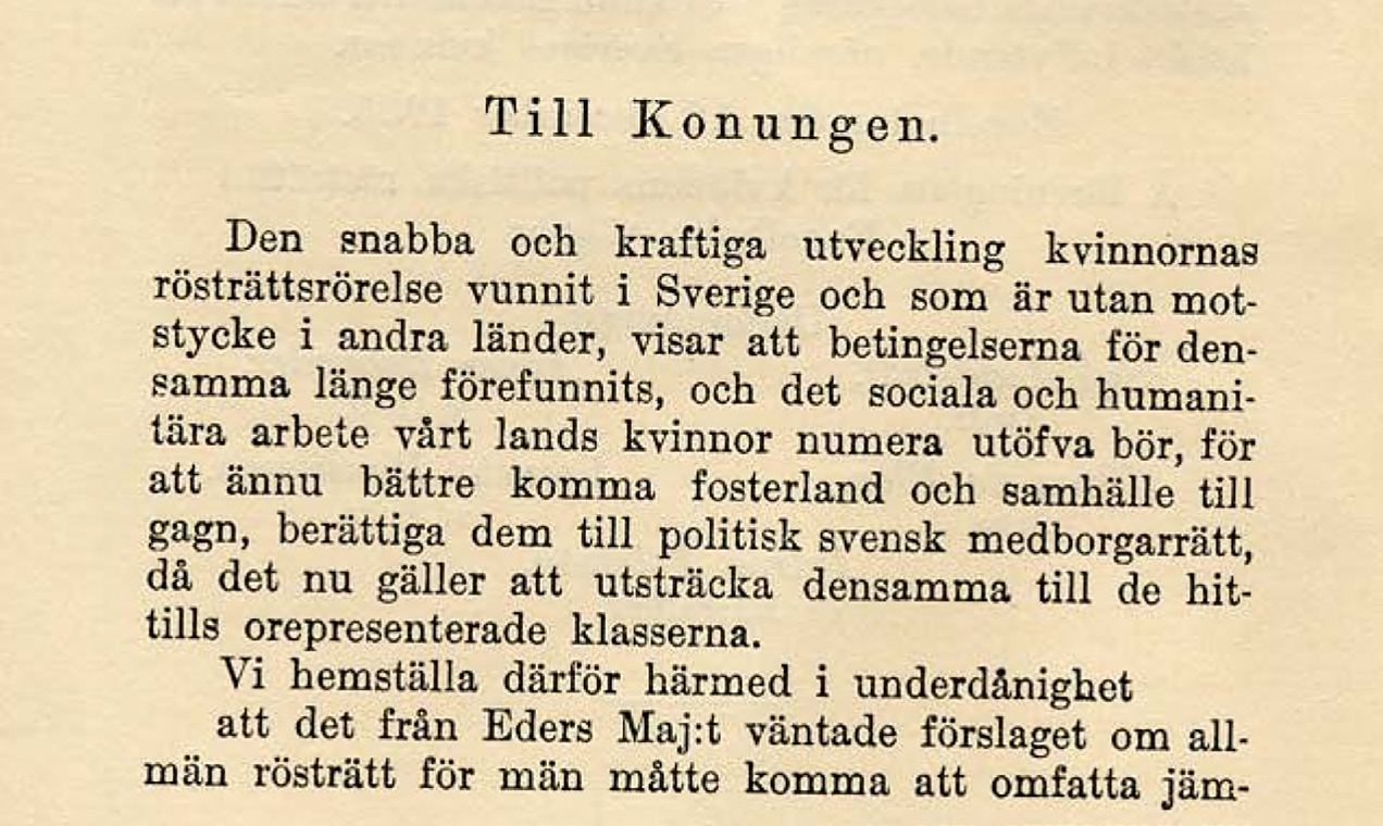 Det korta 1900-talet HITTA HISTORIEN Uppgift 1: Från lokalföreningen i Göteborg Lokalföreningar runt om i Sverige skickade skrivelser till den svenska regeringen om att utvidga rösträtten.