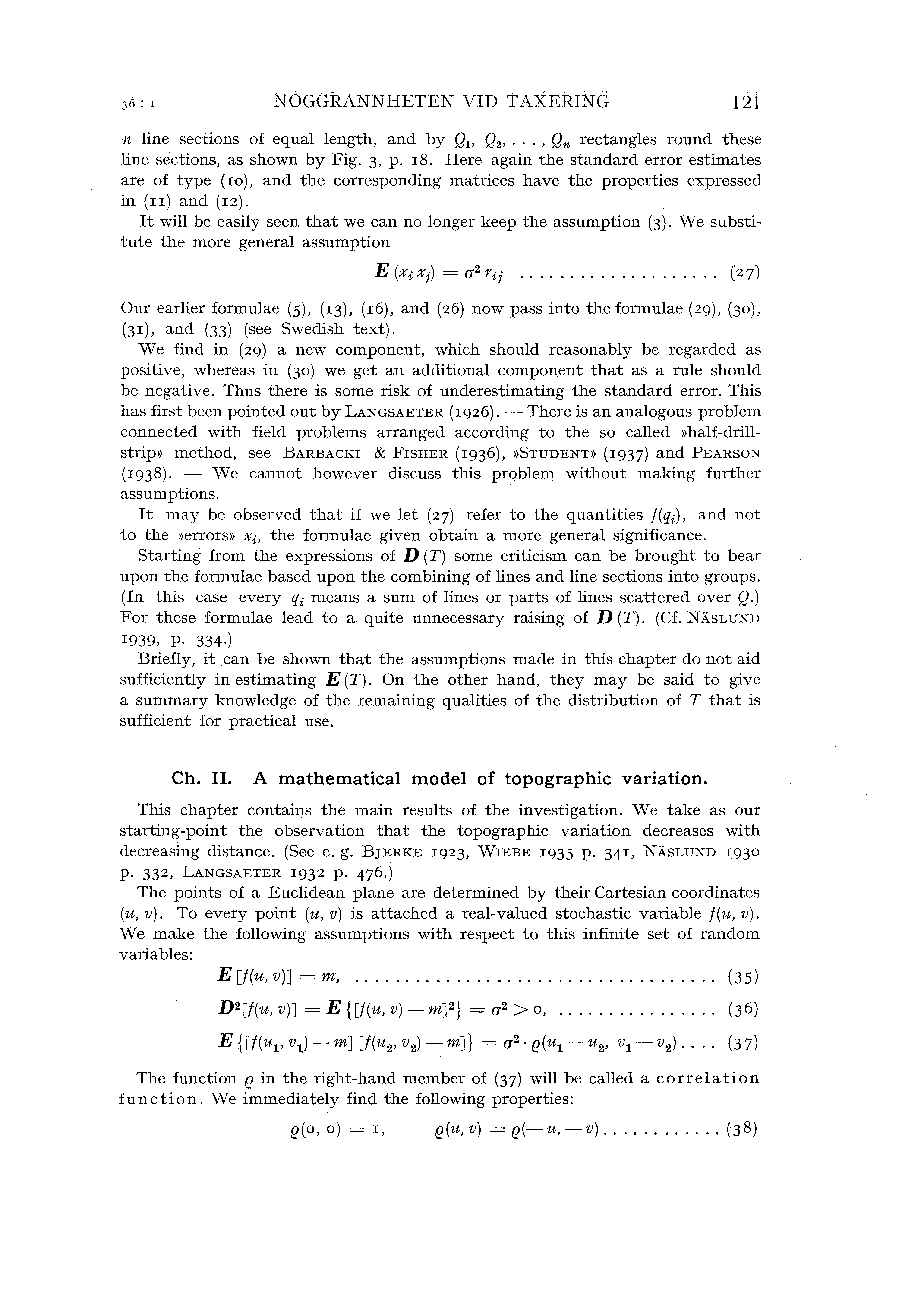 NOGGRANNHETEN VID TAXERING 12i n ine sections of equa ength, and by Qv Q 2,., Qn rectanges round these ine sections, as shown by Fig. 3, p. r8.