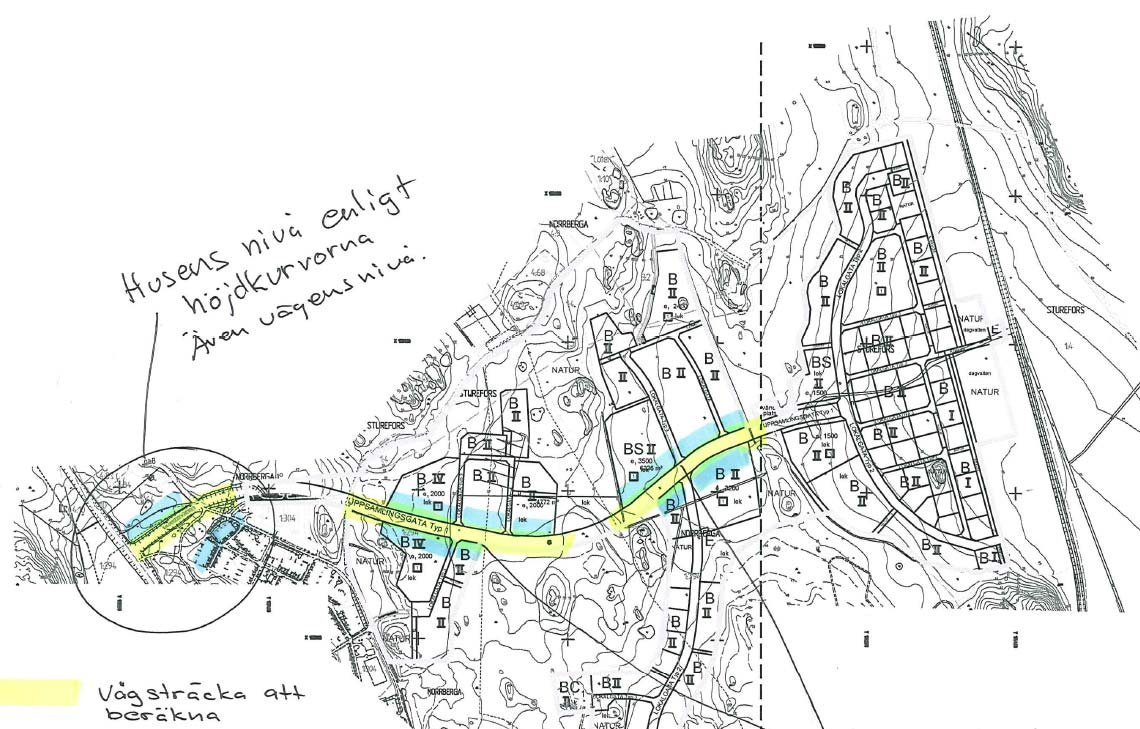 Sammanfattning Ett nytt bostadsområde längs förlängd Blåeldsvägen exploateras och exponeras för vägtrafikbuller från denna väg.