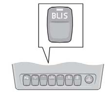 06 Start och körning BLIS (Blind Spot Information System) tillval Avstängning och återaktivering av BLIS blinkar tre gånger. Tryck på READ-knappen, se s. 44, för att få bort textmeddelandet.
