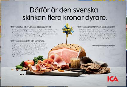 Sverige Dialog med politik och opinionsbildare Kunskap om betydelsen av en svensk livsmedelsproduktion Sid