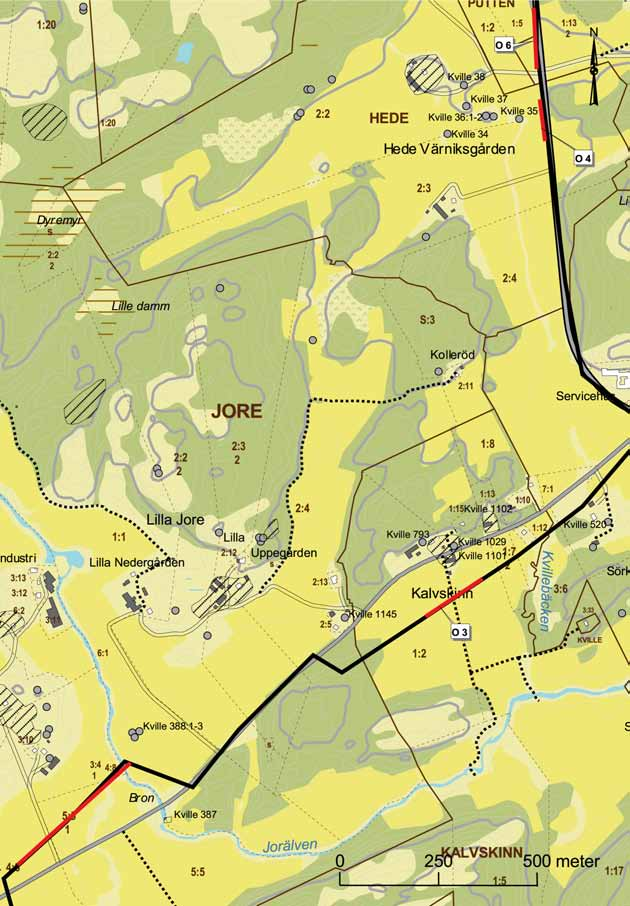 Optisk telekabel Svenneby Skistad 9 Figur: 4 Utsnitt ur GSD-Fastighets kartan, 9A 0h 9A 0i.