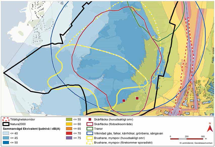 Miljökonsekvensbeskrivning Kapitel 21 - Natura 2000-området Getteröns fågelreservat Varbergstunneln, Västkustbanan, Varberg-Hamra Figur 21.