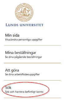 2.5 Sök Begränsning: Personnummer visas endast för användare med behörigheterna Katalogadministratör, ServiceDesk, SuperAdmin och Studentreception.