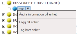 Nya fria enheter som skapas visas med en annan färg (blått) i trädstrukturen.