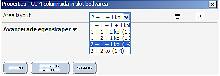 Att hantera förstasidor på webbplatser med toppmeny I grundmallen kan alla skribenter komma åt egenskapen AlternateLanguageStartPage, där man länkar till sidans motsvarighet på engelska resp. svenska.