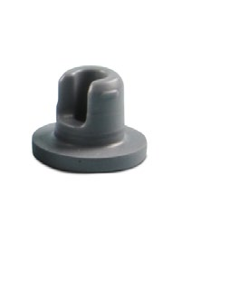 16 RUBBER Stoppers COATED RUBBER STOPPERS - FLUROTEC