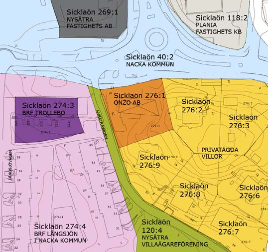 till kommungränsen mot Stockholm, och som står i kraftig kontrast mot lugnet i Nackareservatet.