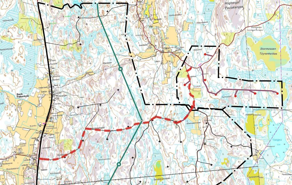 105, TEKN 16.9.2015 17:00 / Pykälän liite: Planbeskrivning_teknisk justering 28.8.2015 4.9.201 DELGENERALPLAN FÖR UTTERMOSSA VINDKRAFTSPARK - PLANBESKRIVNING Anslutn.