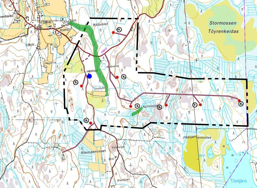 105, TEKN 16.9.2015 17:00 / Pykälän liite: Planbeskrivning_teknisk justering 28.8.2015 4.9.201 DELGENERALPLAN FÖR UTTERMOSSA VINDKRAFTSPARK - PLANBESKRIVNING Figur 11.