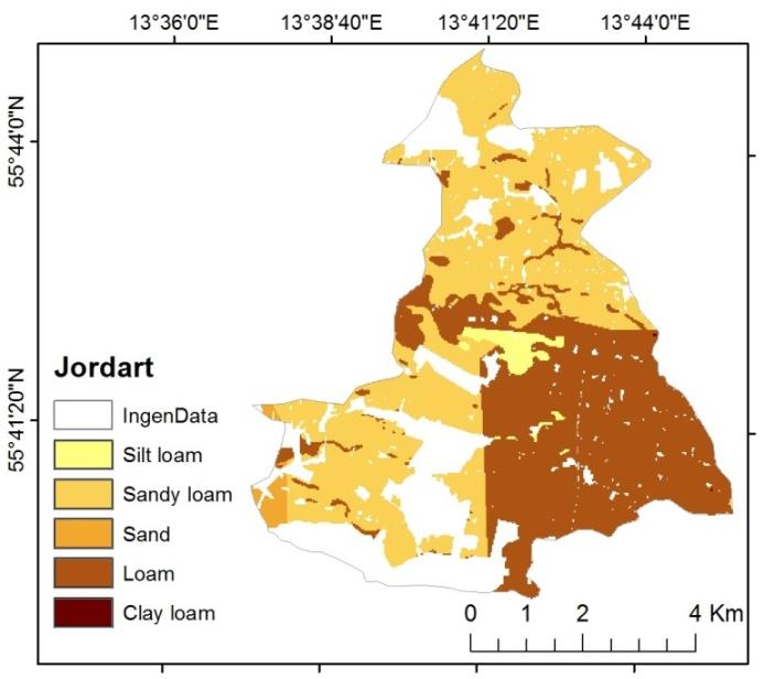 R-faktorn Nederbördsdata för normalperioden 1961-1990 från SMHI (2009) användes för att räkna fram R-faktorn med Modified Fournier index enligt ekvation 3.