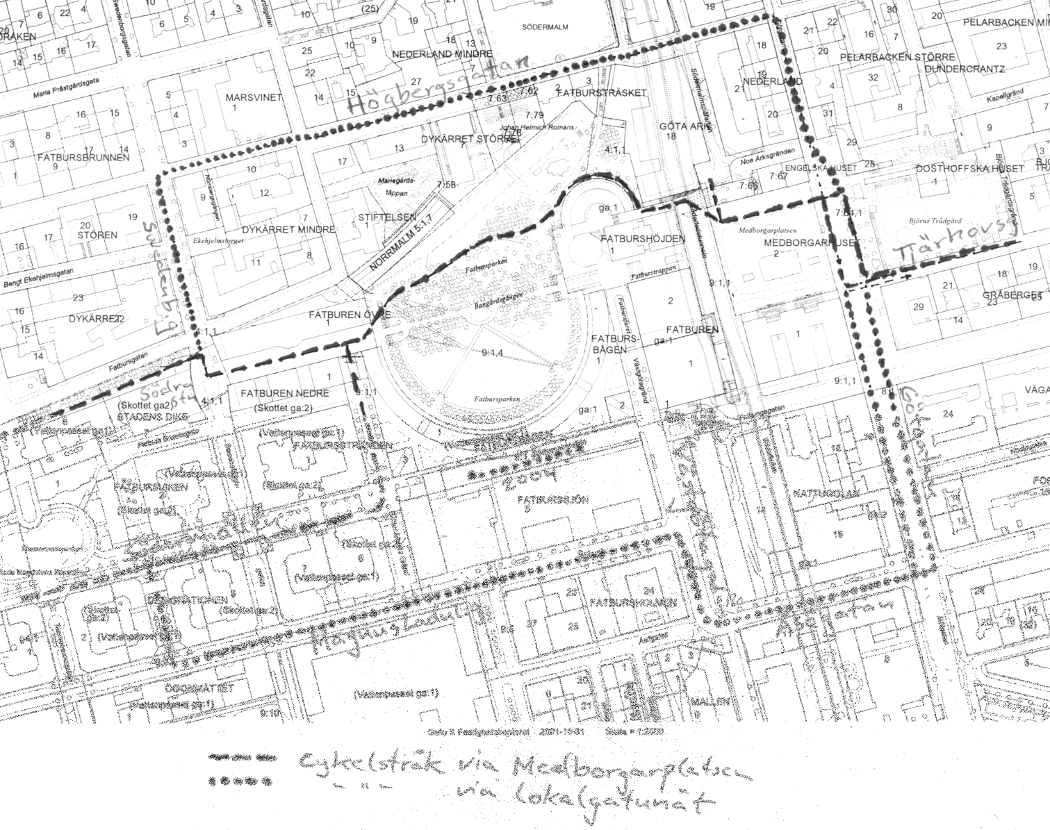 Såväl Maria Gamla Stans stadsdelsnämnd som stadsbyggnadskontoret har förespråkat att även denna förbindelse tas bort från torget.