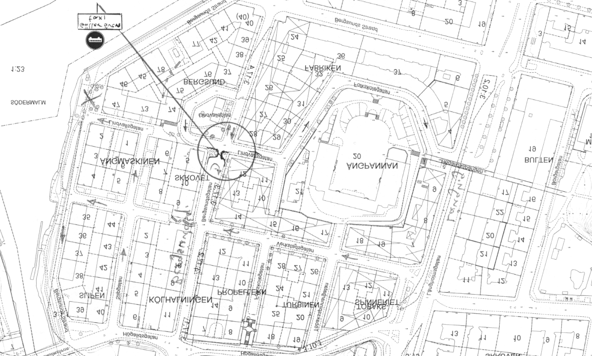 Bergsundsgatan vid Lindvallsgatan Bergsundsgatan är avstängd för motorfordonstrafik med undantag för buss och taxi på grund av närheten till Högalidsskolan.