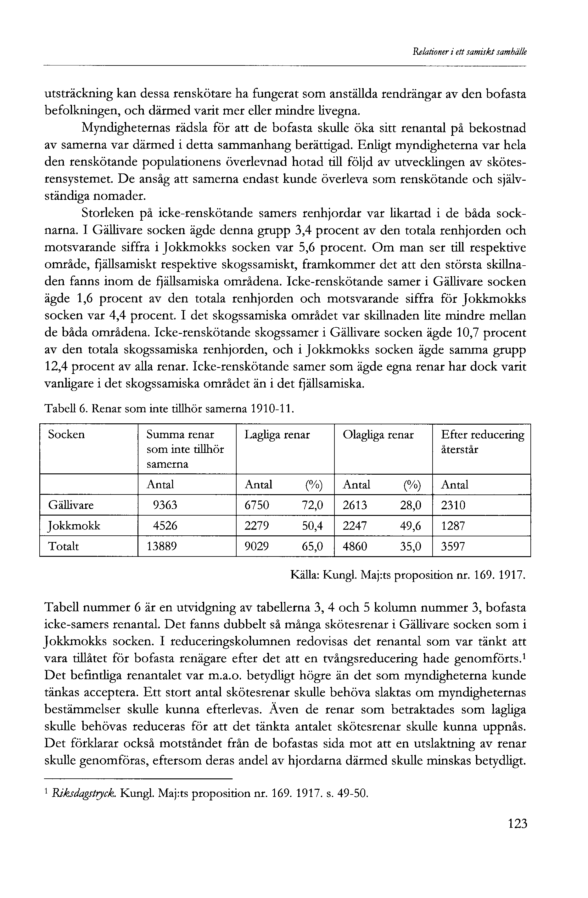 Relationer i ett samiskt samhälle utsträckning kan dessa renskötare ha fungerat som anställda rendrängar av den bofasta befolkningen, och därmed varit mer eller mindre livegna.