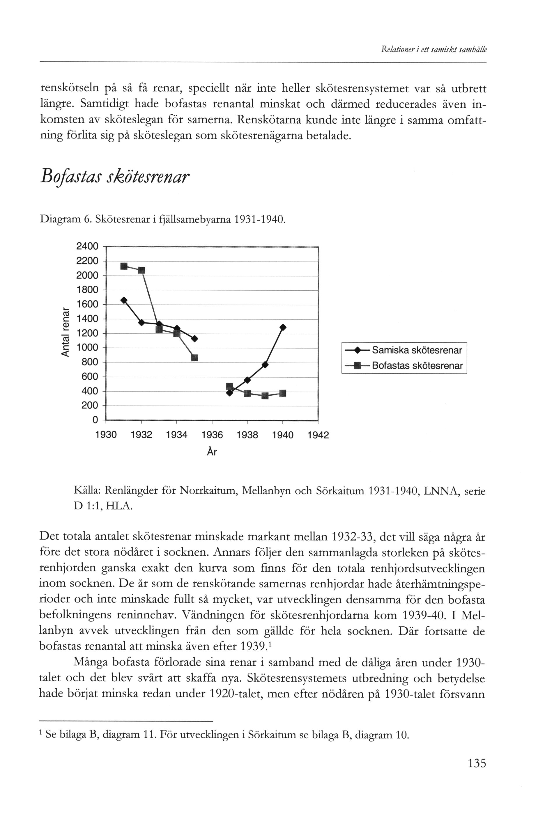 Relationer i ett samiskt samhälle renskötseln på så få renar, speciellt när inte heller skötesrensystemet var så utbrett längre.
