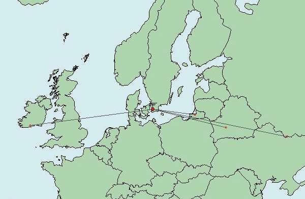 Nu hade SM7GEP upptäckt att det kunde gå på 24 GHz och ville prova. QSO direkt med 559-signaler. Fyra QSO på 24 GHz med distanser på 240 315 km.