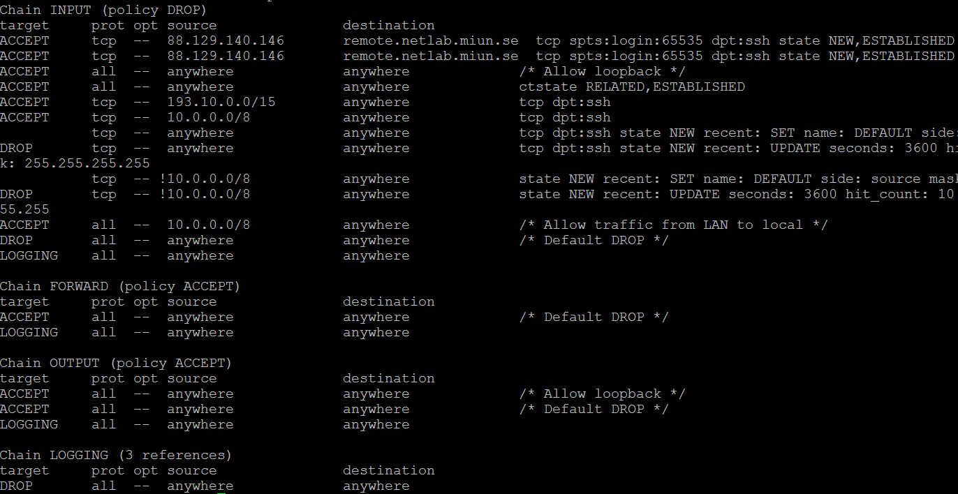 5 Figur som visar att enbart användare med IP 88.129.140.