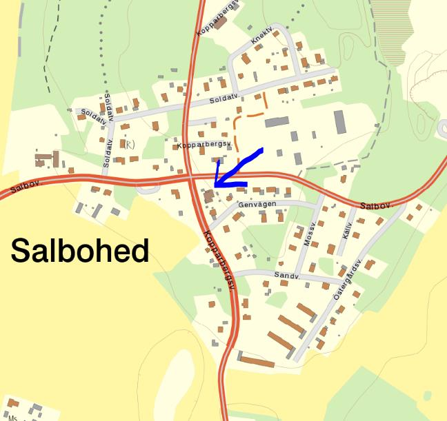 3.1.5 Salbohed Diagram 5. Salbohed har de senaste åren haft ett ganska konstant innevånarantal Antalet invånare i Salbohed har minskat endast obetydligt mellan år 2005 och 2010.