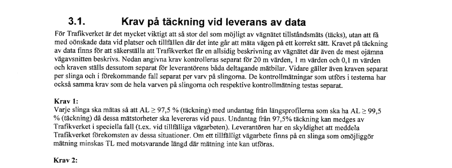 7 Av förfrågningsunderlagets bilaga TRVMB