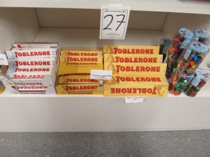 brun toblerone och ischoklad